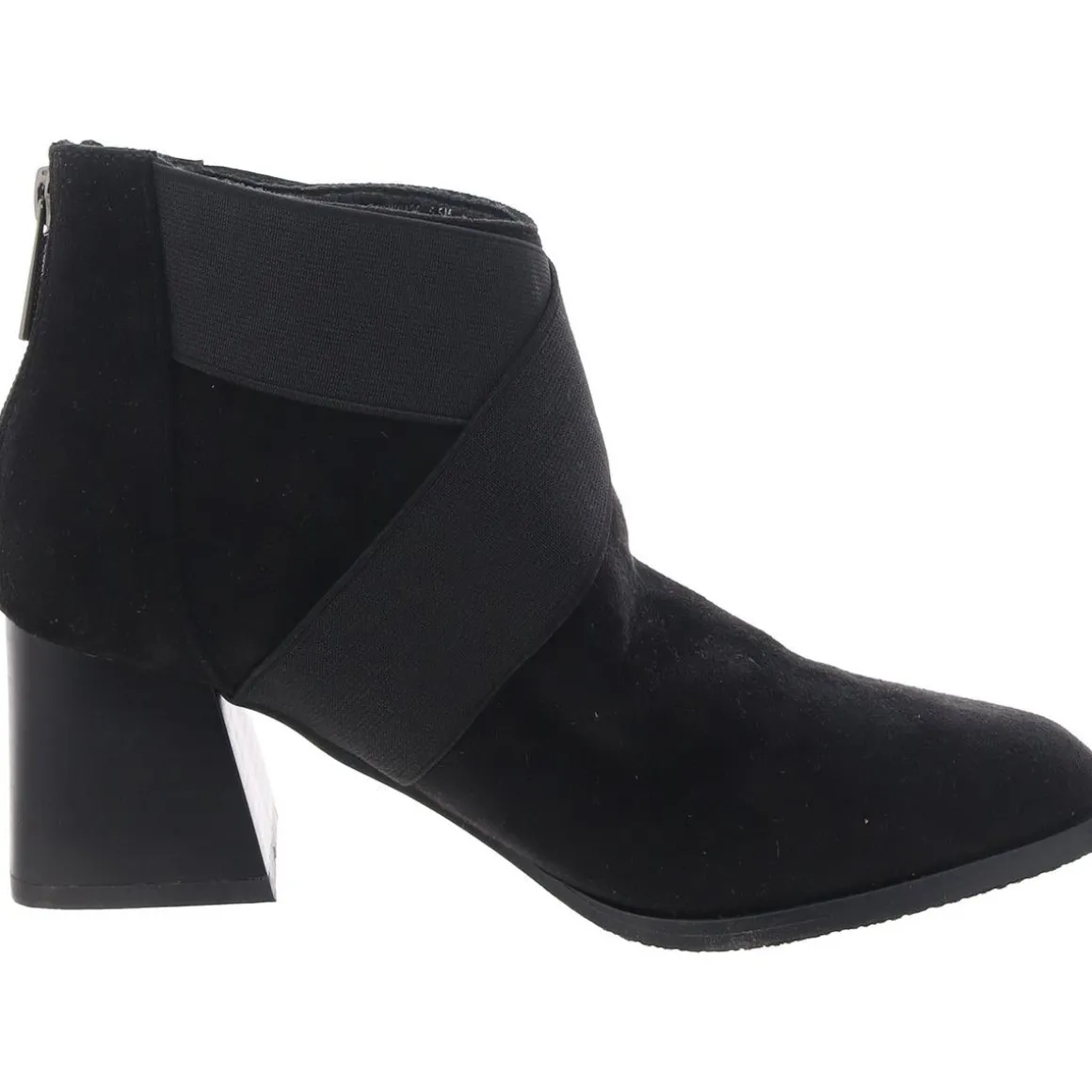 Faux Suede Block Heel Booties