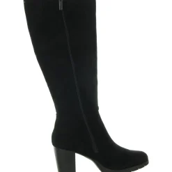 Faux Suede Block Heel Knee-High Boots