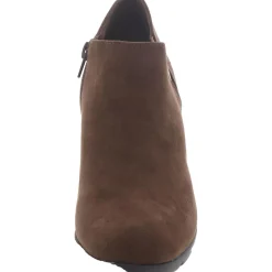 Faux Suede Double Zipper Shooties