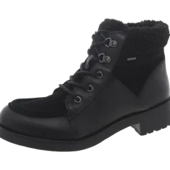 Faux Suede Lace-Up Ankle Boots