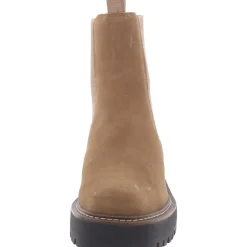 Faux Suede Lugg Sole Chelsea Boots