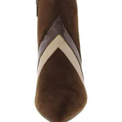 Faux Suede Mixed Media Booties