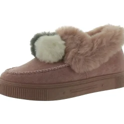 Faux Suede Moc Toe Ankle Boots