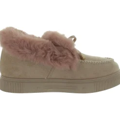 Faux Suede Moc Toe Ankle Boots