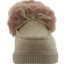 Faux Suede Moc Toe Ankle Boots