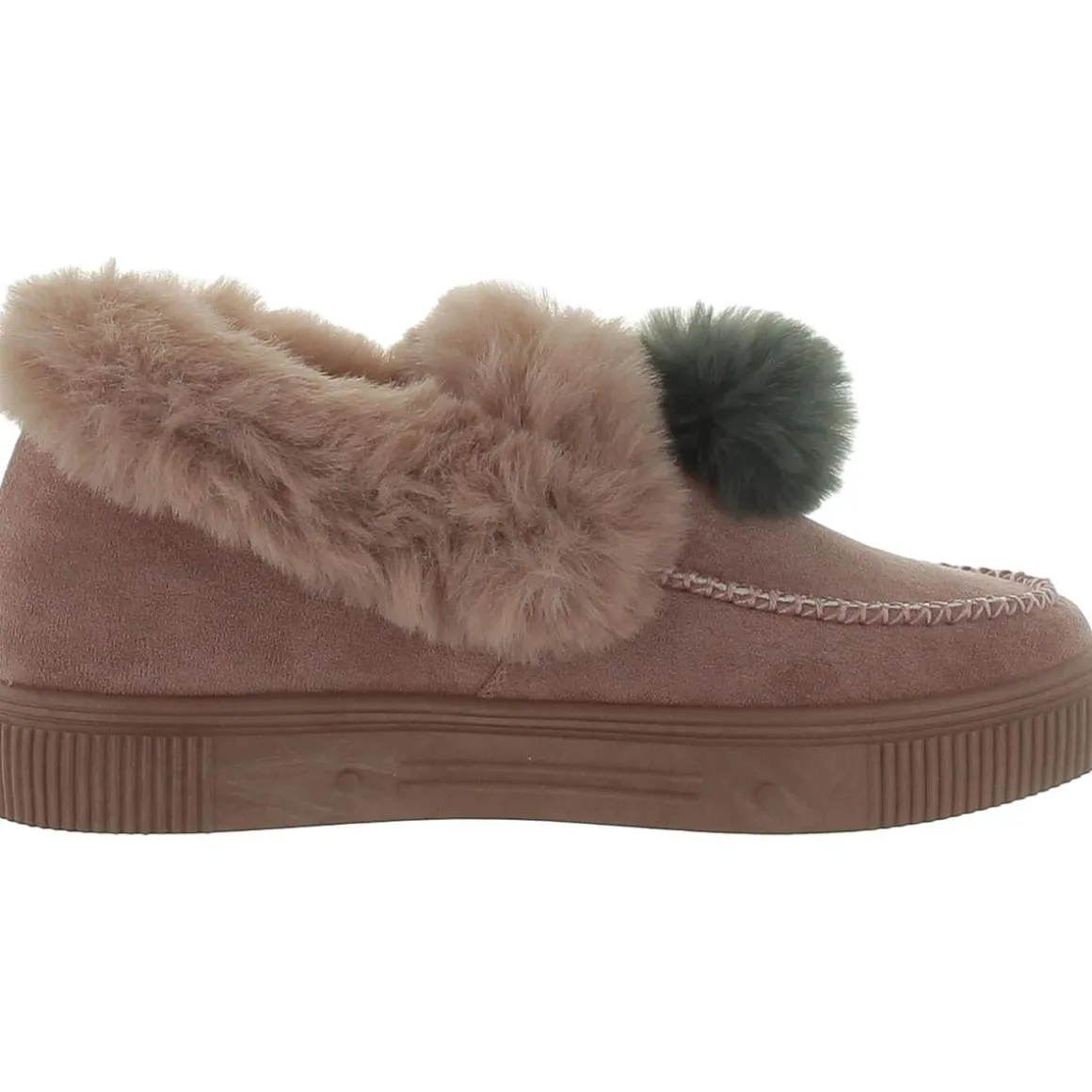 Faux Suede Moc Toe Ankle Boots