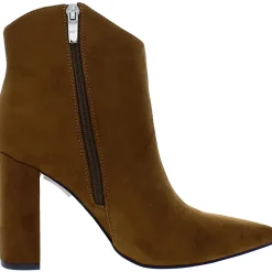 Faux Suede Pointed Toe Ankle Boots