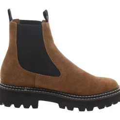 Faux Suede Round Toe Chelsea Boots