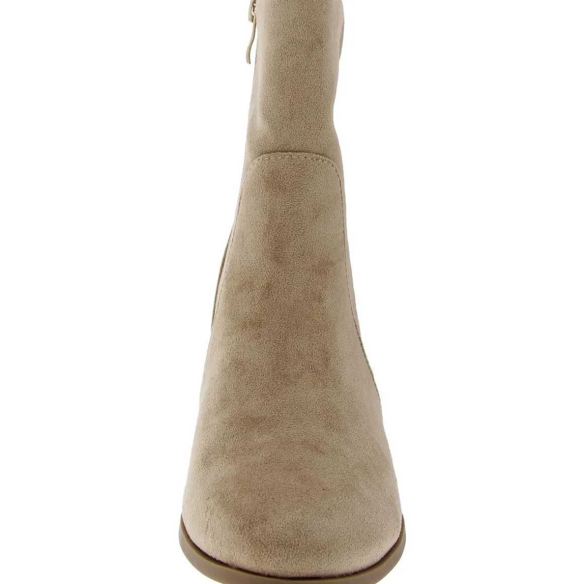 Faux Suede Zip Up Ankle Boots