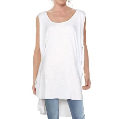 Faux Wrap Scoop Neck Poncho Top