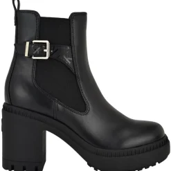 Fayth Stretch Faux Leather Ankle Boots