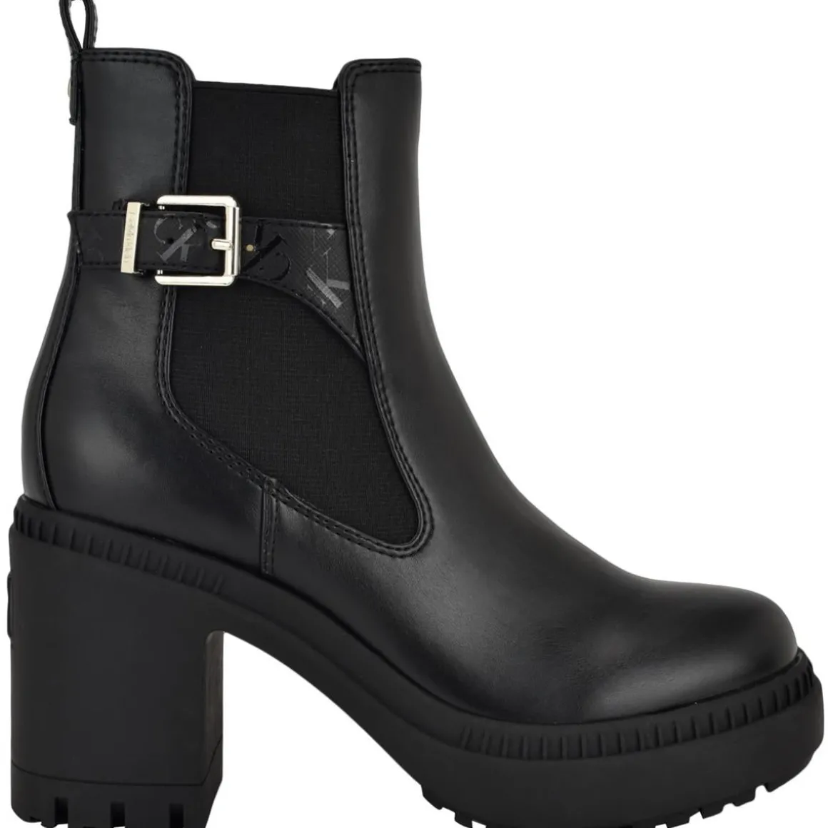 Fayth Stretch Faux Leather Ankle Boots