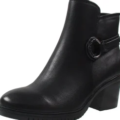 Felicia Faux Leather Zipper Booties