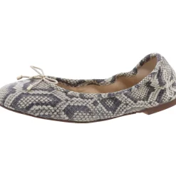 Felicia Leather Embellished Ballet Flats