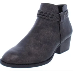 Fellicity Faux Leather Ankle Booties