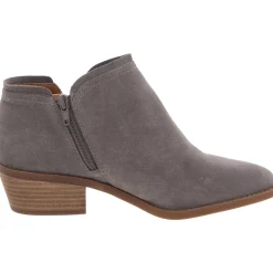 Ferolia Suede Almond Toe Ankle Boots