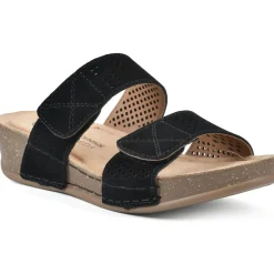 Ferula Suede Adjutsable Wedge Sandals