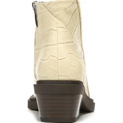 Fina Faux Leather Square Toe Ankle Boots