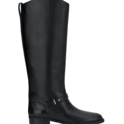 34FIRESSEWC Wide Calf Leather Knee-High Boots