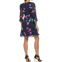 Fit & Flare V-Neck Mini Dress