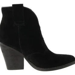 Flannie Open Stitch Leather Ankle Boots
