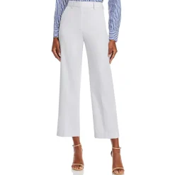 Flare Legs Pleated Cropped Pants