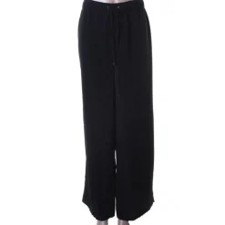 Flat Front Wide Leg Casual Pants