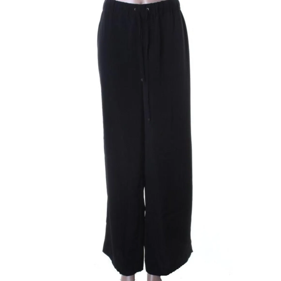 Flat Front Wide Leg Casual Pants