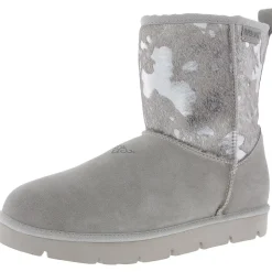 Fleece Lined Leather Winter & Snow Boots