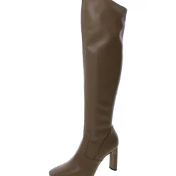 Flexa Zipper Faux Leather Over-The-Knee Boots