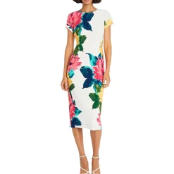 Floral Midi Sheath Dress