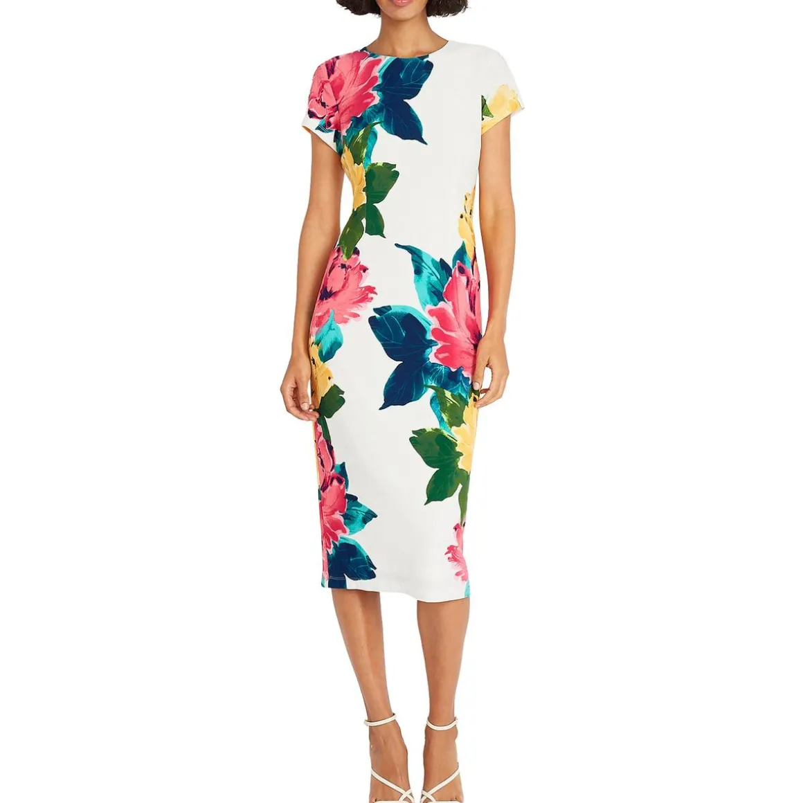Floral Midi Sheath Dress