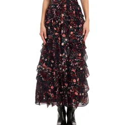 Floral Print Maxi Skirt