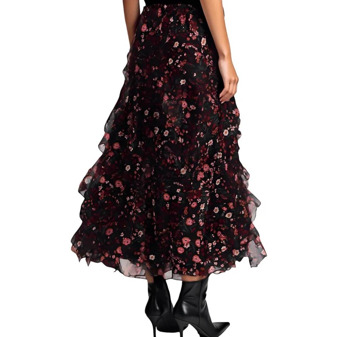 Floral Print Maxi Skirt