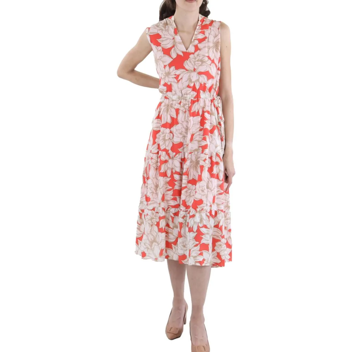 Floral Print Midi Dress