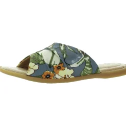 Floral Print Slide Sandals