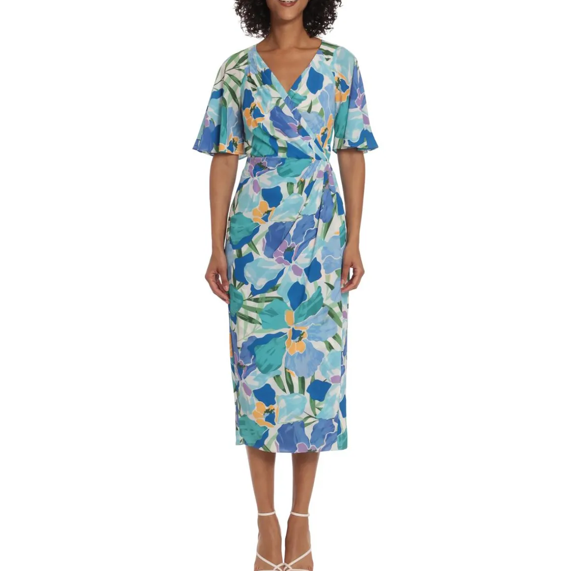 Floral Print Wrap Dress