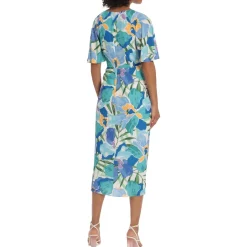 Floral Print Wrap Dress