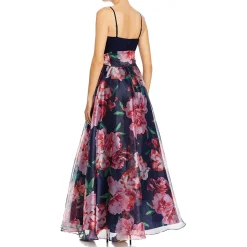 Floral Print A-Line Formal Dress