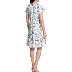 Floral Print Cotton Mini Dress