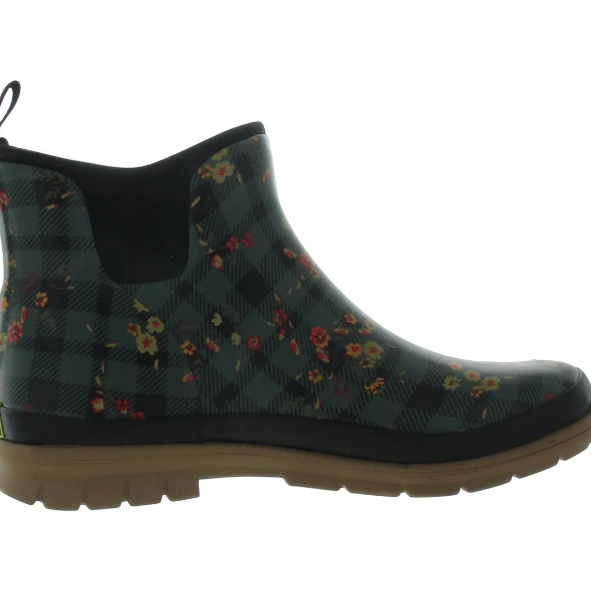 Floral Print Rubber Rain Boots