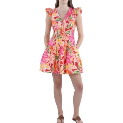 Floral Print Short Mini Dress