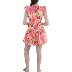 Floral Print Short Mini Dress