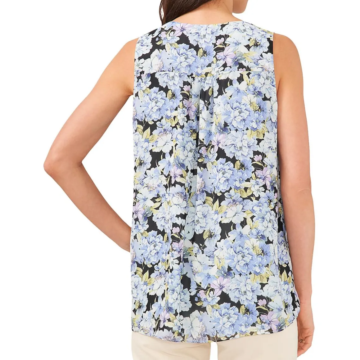 Floral Print V-Neck Blouse