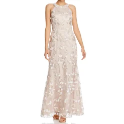 Floral Sleeveless Formal Dress