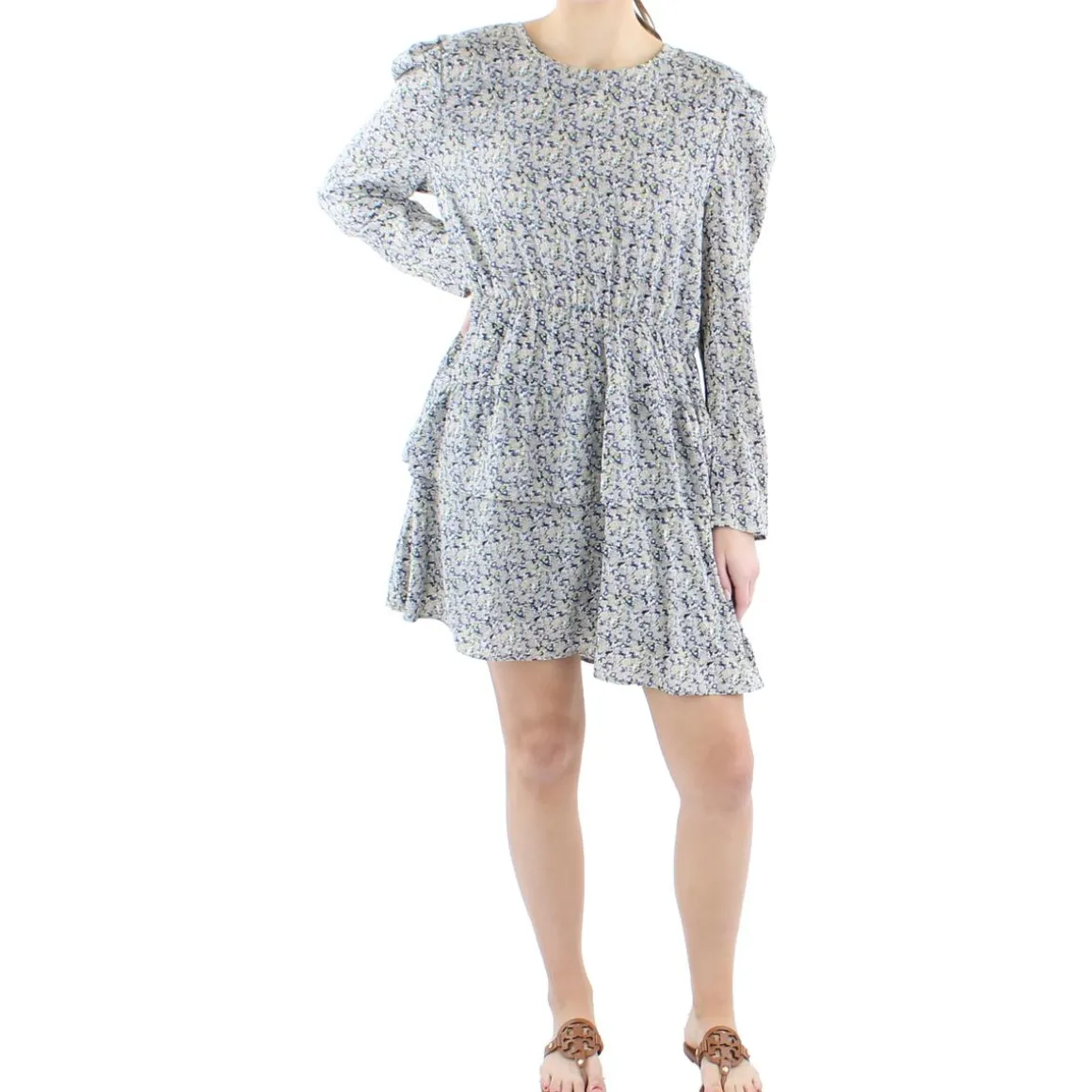 Floral Tiered Mini Dress