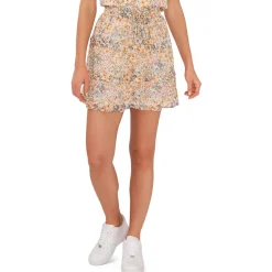 Floral Tiered Mini Skirt