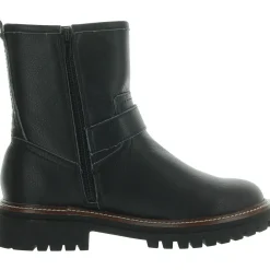 Florence-L Water-Resistant Lug-Sole Motorcycle Boots