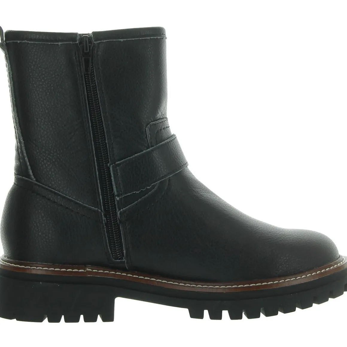 Florence-L Water-Resistant Lug-Sole Motorcycle Boots