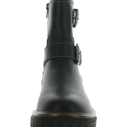 Florence-L Water-Resistant Lug-Sole Motorcycle Boots